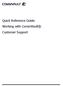Quick Reference Guide: Working with CommVault Customer Support