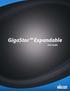 GigaStor Expandable. User Guide
