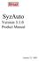 SyzAuto. Version Product Manual