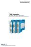 CAN Repeater CAN-CR200, CAN-CR220, CAN-CR210/FO
