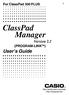 For ClassPad 300 PLUS. ClassPad Manager. Version 2.2 (PROGRAM-LINK TM ) User s Guide.