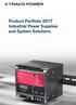 Product Portfolio 2017 Industrial Power Supplies and System Solutions