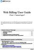 Web Billing User Guide