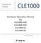 Hardware Operation Manual for CLE1000 H2K CLE1000 H2V