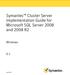 Symantec Cluster Server Implementation Guide for Microsoft SQL Server 2008