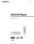 (1) CD/DVD Player. Operating Instructions DVP-F Sony Corporation