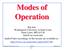 Modes of Operation. Raj Jain. Washington University in St. Louis
