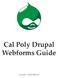 Cal Poly Drupal Webforms Guide