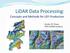LiDAR Data Processing: