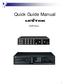 Quick Guide Manual. DVR-4xxx