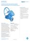 Vonk Choke Valve. Flow Control. Features and benefits. Product overview. Technical data. General applications. Model YCV (Y-Type body)