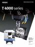T 4000 series. T 4000 series. High-Speed, High-Productivity Tapping Center T 4000 T 4000L. ver. EN SU