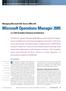Microsoft Operations Manager 2005
