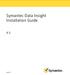 Symantec Data Insight Installation Guide 4.5