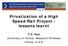 Privatization of a High Speed Rail Project - lessons learnt. T.C. Kao University of Illinois/ Research Professor Illinois, U.S.A.