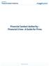 Financial Conduct Authority. Financial Crime : A Guide for Firms