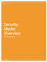 Security Model Overview. WHITE PAPER July 2012