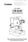 Des Adapter CR-DA1. Operation Manual