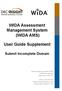 WIDA Assessment Management System (WIDA AMS) User Guide Supplement