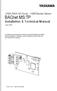 BACnet MS/TP. Installation & Technical Manual. YASKAWA AC Drive Series Option. Type: SI-B3