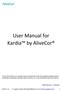 User Manual for Kardia by AliveCor