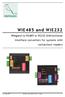 WIE485 and WIE232. Wiegand to RS485 or RS232 bidirectional interface converters for systems with contactless readers