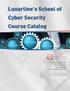 Lunarline s School of Cyber Security Course Catalog