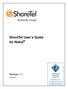 ShoreTel User s Guide for Nokia