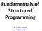Fundamentals of Structured Programming