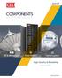 COMPONENTS SHORT FORM CATALOG. High Quality & Reliability Since