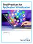Best Practices for Application Virtualization