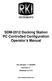 SDM-2012 Docking Station PC Controlled Configuration Operator s Manual