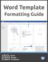 Contents Getting Started & Installation Transfer your Manuscript & Format It Non-Fiction Template Feature Formatting