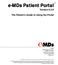 e-mds Patient Portal TM