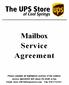 Mailbox Service Agreement