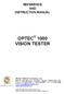 OPTEC 1000 VISION TESTER