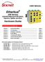 Etherbus (EB Series) Hardware Guide USER MANUAL. Industrial Ethernet PoE Switch, Injectors, Splitter and More. Contents at a Glance:
