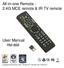 All-in-one Remote : 2.4G MCE remote & IR TV remote