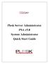 Plesk Server Administrator PSA v5.0 System Administrator Quick Start Guide