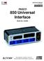 850 Universal Interface