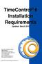TimeControl 6 Installation Requirements