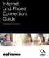 Internet and Phone Connection Guide. Para español, ve el reverso.