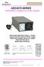 ADC4370 SERIES. 800W Battery Chargers and Power Supplies