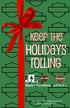 KEEP THE. holidays ROLLING ALL SALE PRICES VALID 12/4-12/23 WHILE SUPPLIES LAST