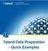 Talend Data Preparation - Quick Examples