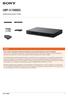 UBP-X1000ES. 4K Ultra HD Blu-ray Disc Player. Overview