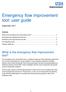 Emergency flow improvement tool: user guide