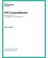 HPE ComputeSensor. User Guide. Software Version: 3.02 Windows and Linux operating systems. Document Release Date: August 2017