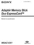 Adaptér Memory Stick Duo ExpressCard