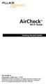 AirCheck. Wi-Fi Tester. Getting Started Guide. PN December 2009 Rev. 1 3/10